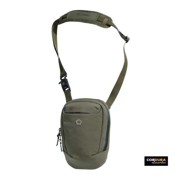  Bývanie PENTAGON CONSUL VERTICAL SLING POUCH K16114 HNEDÁ ŠEDÁ 