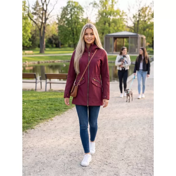  Dámska bunda softshell ALTISPORT GEMEE BURGUNDSKO 