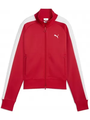 Dámska mikina PUMA T7 ALWAYS ON SHORT TRACK JACKET 62979611 NAVŽDY ČERVENÁ