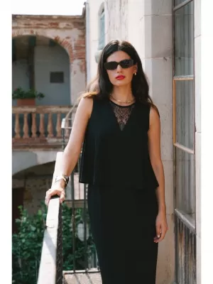 Šaty STYLOVE S422 ČIERNA