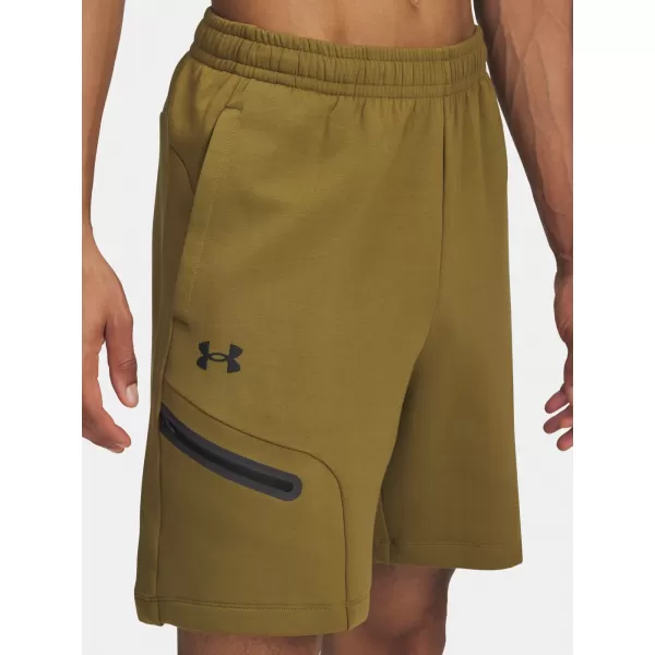  Pánske šortky UNDER ARMOUR UA UNSTOPPABLE FLC SHORTS 1379809-320 ZELENÁ 