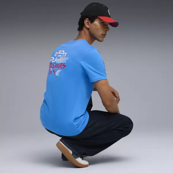  Tričko PUMA NEYMAR JR PLAYMAKER TEE 66032110 PUMA TÍM ROYAL/PUMA RED 
