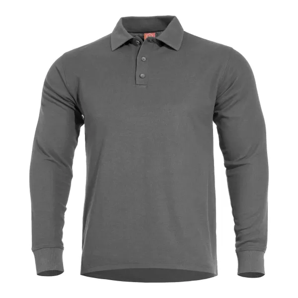  tričko PENTAGON ANIKETOS LONG POLO K09013 VLK/SIVÁ 