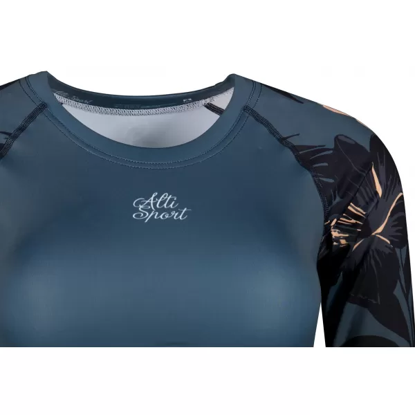  Dámsky funkčný prémiový crop top ALTISPORT VOJ/ALW115TR04 TMAVO ŠEDÁ 
