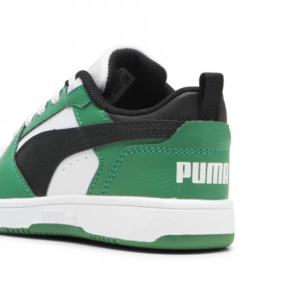  Topánky PUMA REBOUND V6 LO PS 39383405 PUMA BIELA/PUMA ČIERNA/ZELENÁ 