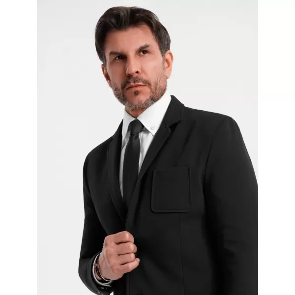  Pánska bunda OMBRE OM-BLZB-0101 ČIERNA 