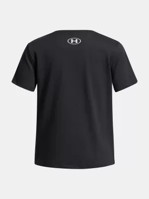 Dievčenské tričko UNDER ARMOUR UA BIG LOGO SS 1389756-001 ČIERNA