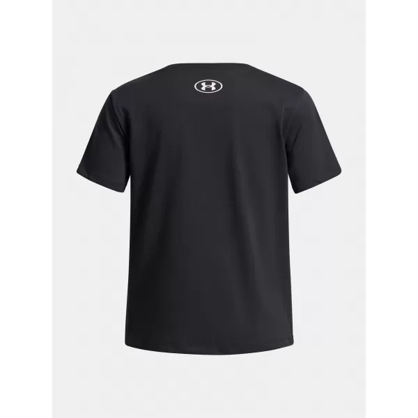  Dievčenské tričko UNDER ARMOUR UA BIG LOGO SS 1389756-001 ČIERNA 