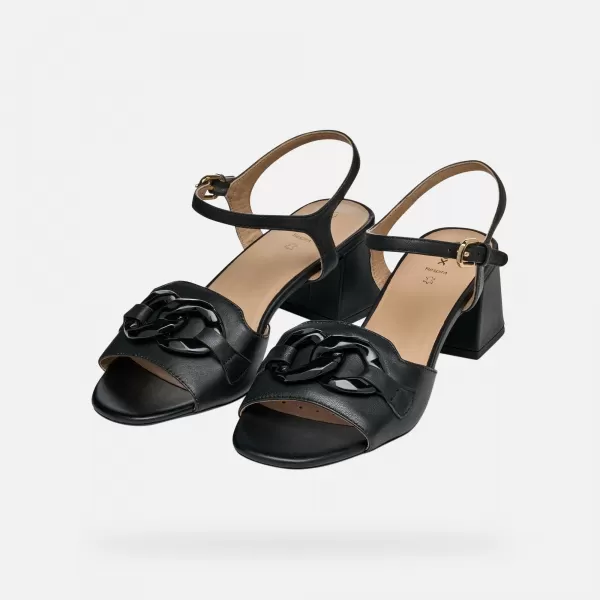  Dámske sandále GEOX NEW ERAKLIA 50 T ČIERNA 