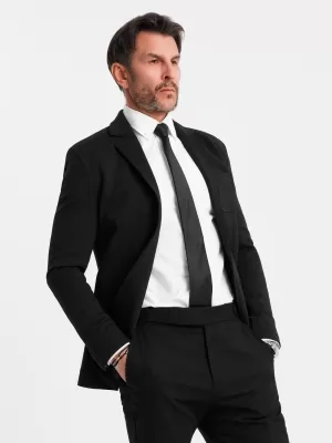 Pánska bunda OMBRE OM-BLZB-0101 ČIERNA