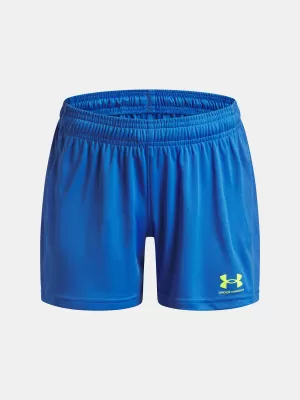 Dievčenské šortky UNDER ARMOUR UA G'S CH. KNIT SHORT 1379457-402 MODRÁ
