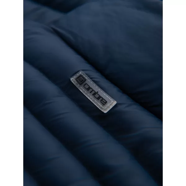  Pánska bunda OMBRE OM-JALP-0231 NÁMORNÍCKA MODRÁ 