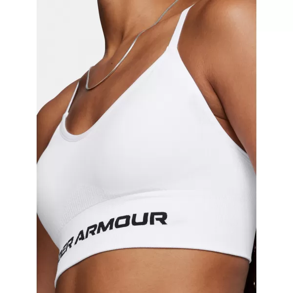  Dámska podprsenka UNDER ARMOUR VANISH SEAMLESS LOW BRA 1384417-100 BIELA 