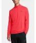Pánske tričko UNDER ARMOUR UA TECH TEXTURED 1/2 ZIP ČERVENÁ