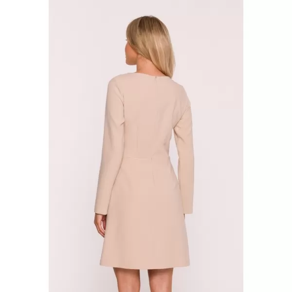  Šaty STYLOVE S419 BÉŽOVÁ 