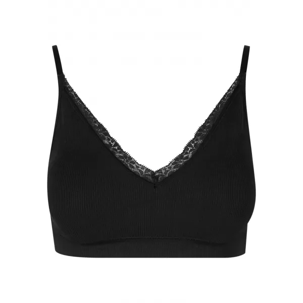  Dámska podprsenka URBAN CLASSICS TB7657A ČIERNA/ČIERNA 