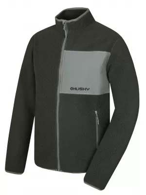 Pánska mikina HUSKY ADDY ZIP M VYBLEDNUTÁ ZELENÁ