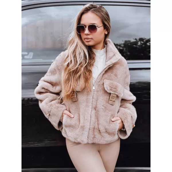 Dámska bunda DSTREET TY5248 BÉŽOVÁ 