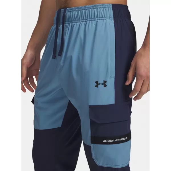  Pánske športové nohavice UNDER ARMOUR UA TECH UTILITY WOVEN PANT 6004966-403 MODRÁ 