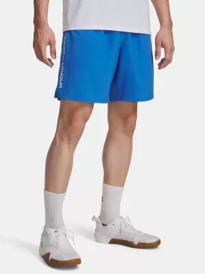 Pánske šortky UNDER ARMOUR UA TECH WOVEN WORDMARK SHORT 1383356-402 MODRÁ