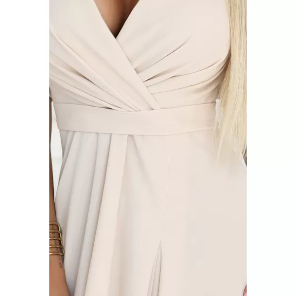  Šaty NUMOCO 581-6 BÉŽOVÁ 