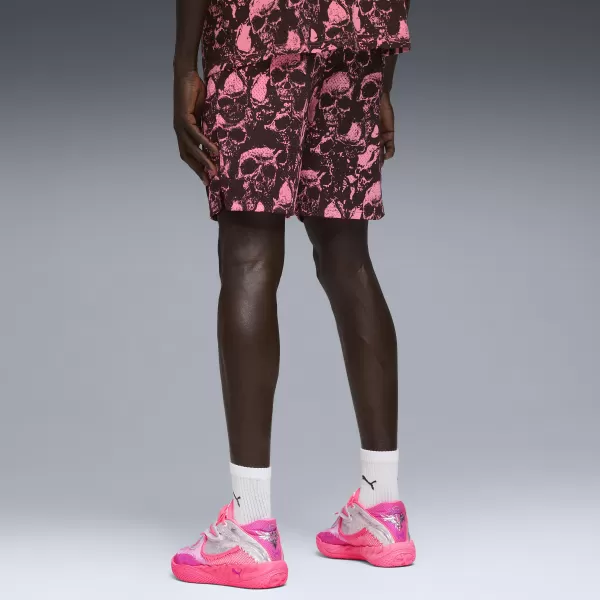  Kraťasy PUMA MELO WORLD TOUR AOP 7" SHORT 63242901 SLNKO/AOP 