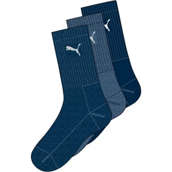  Pánske ponožky PUMA CREW SOCK 3P 88035503 NÁMORNÍCKY 