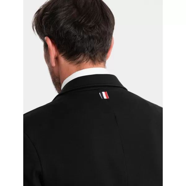  Pánska bunda OMBRE OM-BLZB-0101 ČIERNA 