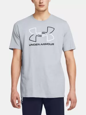 Pánske tričko UNDER ARMOUR UA GL FOUNDATION UPDATE SS 1382915-011 SIVÁ