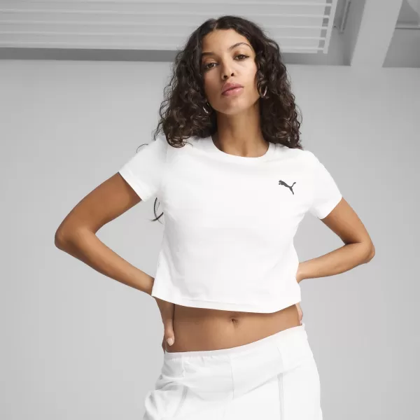  Tričko PUMA WARDROBE ESS BABY TEE 62974502 PUMOVÁ BIELA 