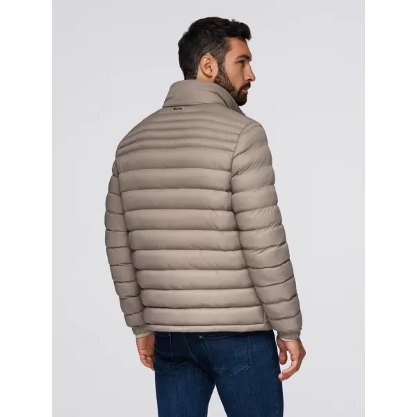  Pánska bunda OMBRE OM-JALP-0231 TMAVO BÉŽOVÁ 