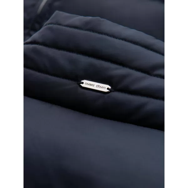  Pánska bunda OMBRE OM-JALP-0218 TMAVO MODRÁ 