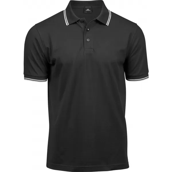  Pánske tričko TEE JAYS | TJ 1407 BLACK/WHITE 