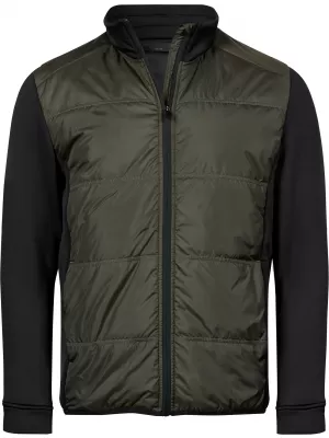 Pánska bunda TEE JAYS | TJ 9110 DEEP GREEN/BLACK