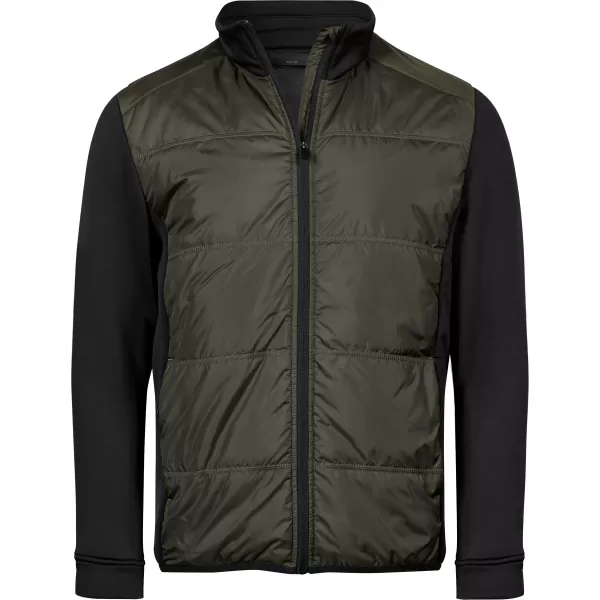  Pánska bunda TEE JAYS | TJ 9110 DEEP GREEN/BLACK 