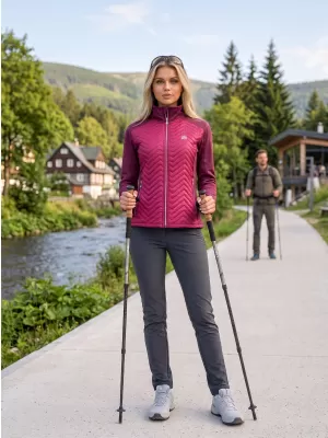 Dámska hybridná bunda ALTISPORT GAIL BORDOVÁ