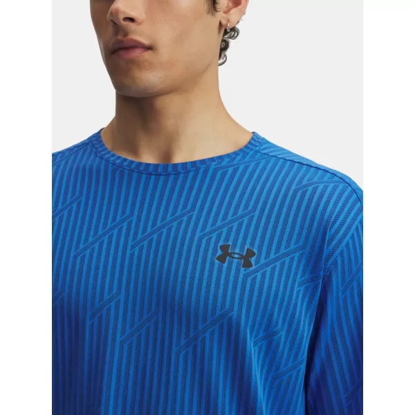  Pánske tričko UNDER ARMOUR UA TECH VENT JACQUARD MODRÁ 