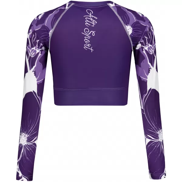  Dámsky funkčný prémiový crop top ALTISPORT VOJ/ALW114TR04 FIALOVÁ 