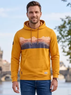 Pánska mikina ALTISPORT GORO HORČICA
