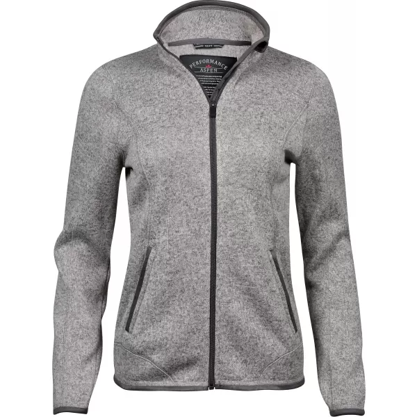  Dámska mikina TEE JAYS | TJ 9616 GREY MELANGE 