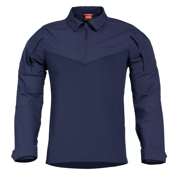  Pánske tričko s dlhým rukávom PENTAGON RANGER SHIRT K02013 POLNOČNÁ MODRÁ 
