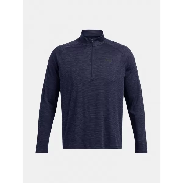  Pánske tričko UNDER ARMOUR UA TECH TEXTURED 1/2 ZIP 1382797-410 MODRÁ 