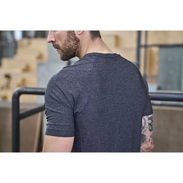  Pánske tričko TEE JAYS | TJ 7020 BLACK MELANGE 