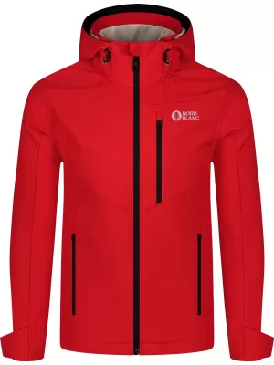 Pánska softshellová bunda NORDBLANC NBWSM8263 ČERVENÁ