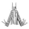 Nástroj PENTAGON GUNNAR MULTITOOL D19009 STRIEBRO
