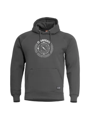 Mikina PENTAGON PHAETON HOOD SWEATER 17 K09021 ŠKVÁROVÁ ŠEDÁ
