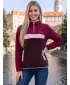 Dámska fleecová mikina ALTISPORT GEMMY BORDOVÁ