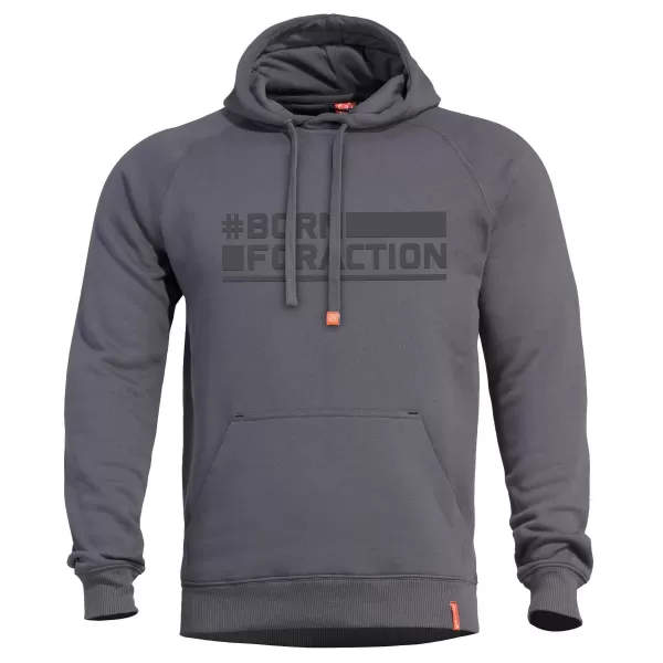 Mikina PENTAGON PHAETON HOOD SWEATER K09021-BA ŠKVÁROVÁ ŠEDÁ 