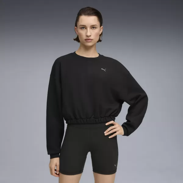  Dámska mikina PUMA W CLOUDSPUN CREW 52746101 PUMA BLACK 