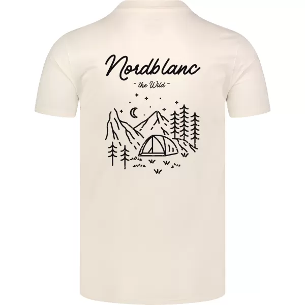  Tričko NORDBLANC CAMPING NBSMT8157 KRÉMOVÝ 